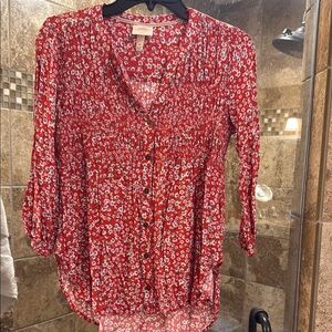 Women’s red Knox Rose top